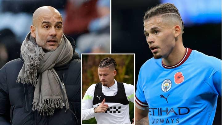 Kalvin Phillips is "overweight," according to Guardiola.