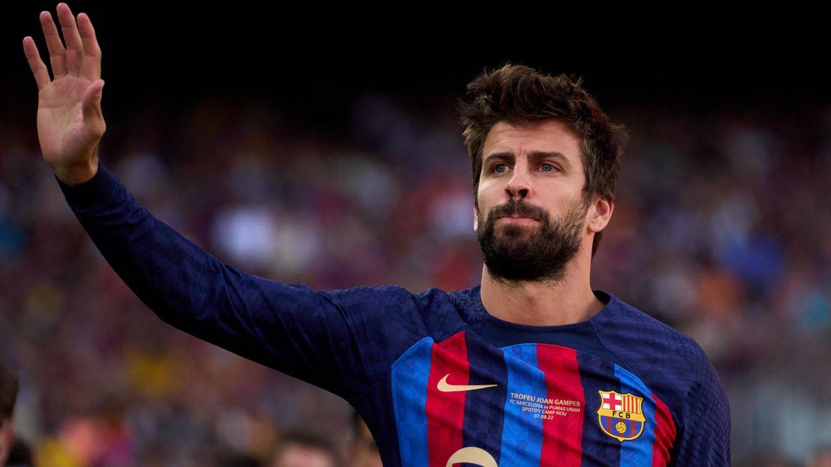 Following Barcelona's next La Liga game, Pique makes the announcement that he is quitting football.